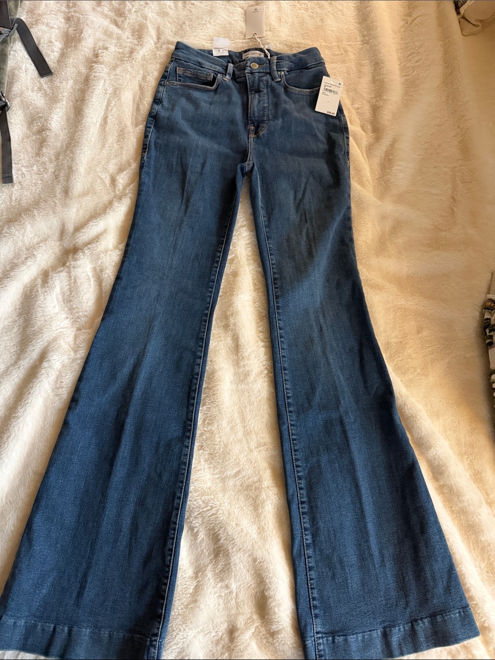 Good American Dark Blue Good Legs Flare Jeans, size 4, NWT